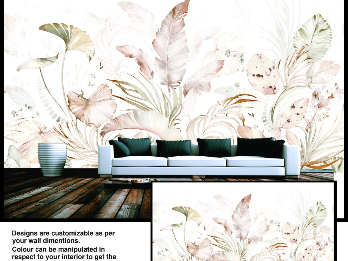 3D wood texture wallpaper Noida installation