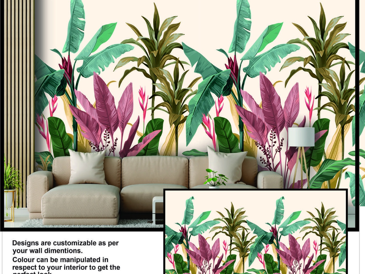 Warli tribal art wallpaper Noida installation