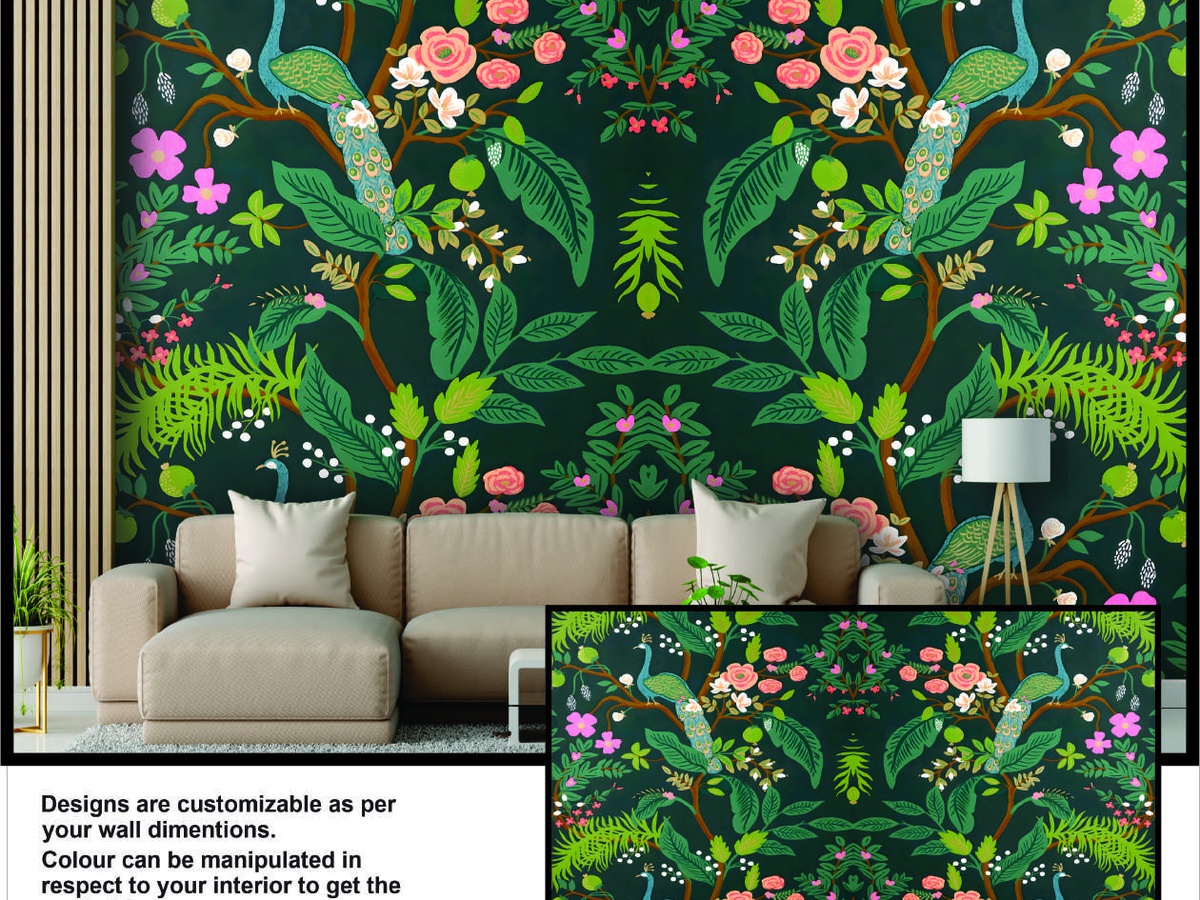 Luxury bedroom wallpaper Gurugram DLF