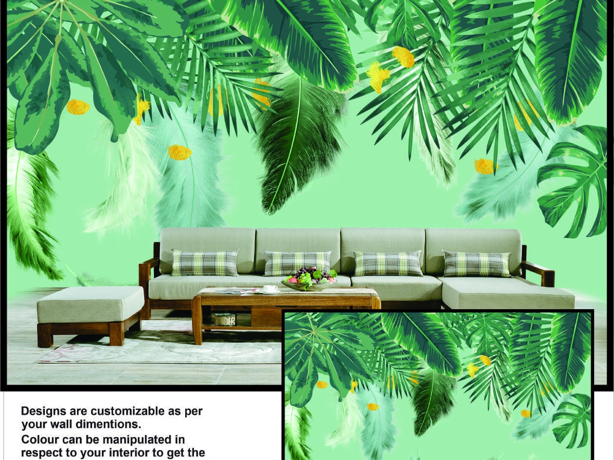 Office reception wallpaper Gurugram Gurgaon