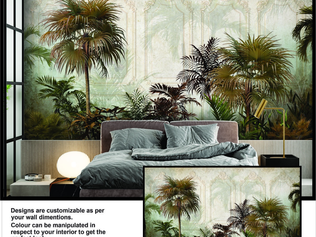 Minimalist bedroom wallpaper Greater Noida