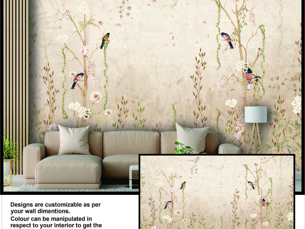 Romantic bedroom wallpaper Noida Extension