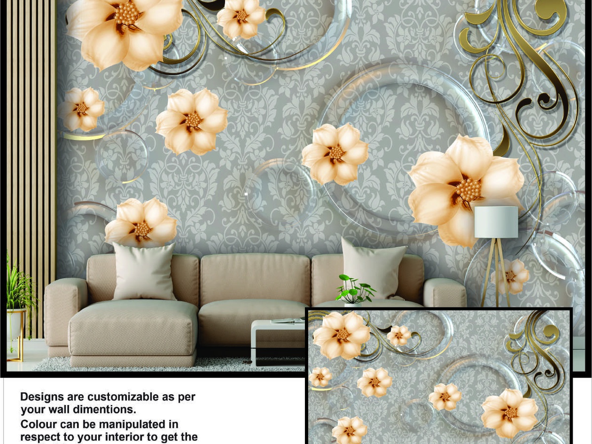 Luxury fabric texture bedroom wallpaper Noida